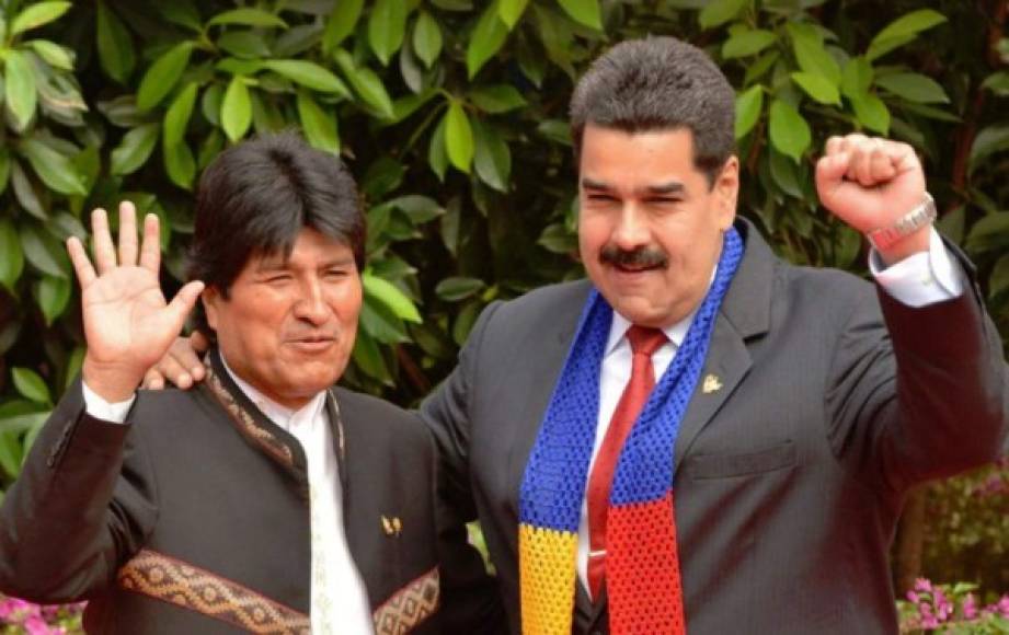 Pese al rechazo a Maduro de los 13 países de América Latina reunidos en el Grupo de Lima, Evo Morales, presidente de Bolivia, es el único jefe de Estado sudamericano que sigue apoyando al mandatario venezolano reconociendo su reelección.
