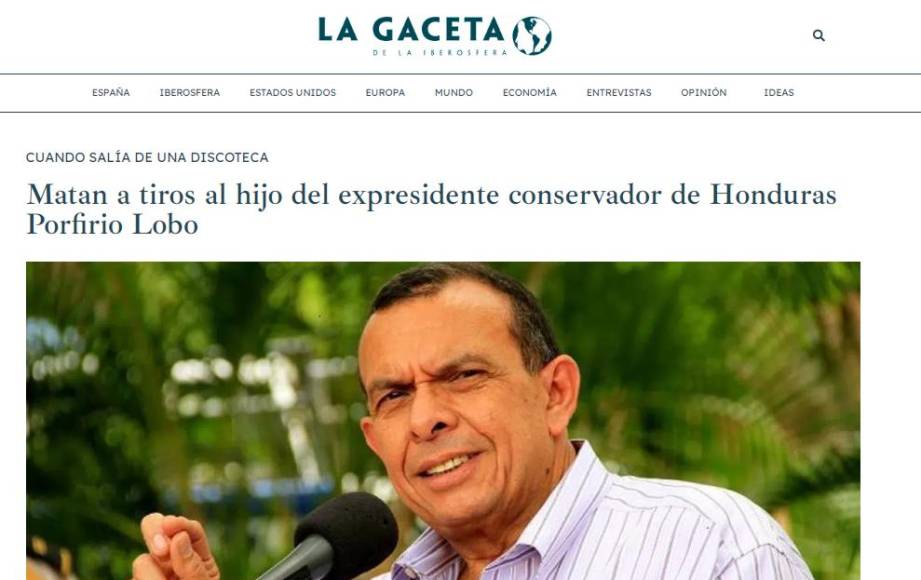 “Cuando salía de discoteca”: Así informa el mundo sobre la masacre en la que fue abatido hijo del expresidente Lobo