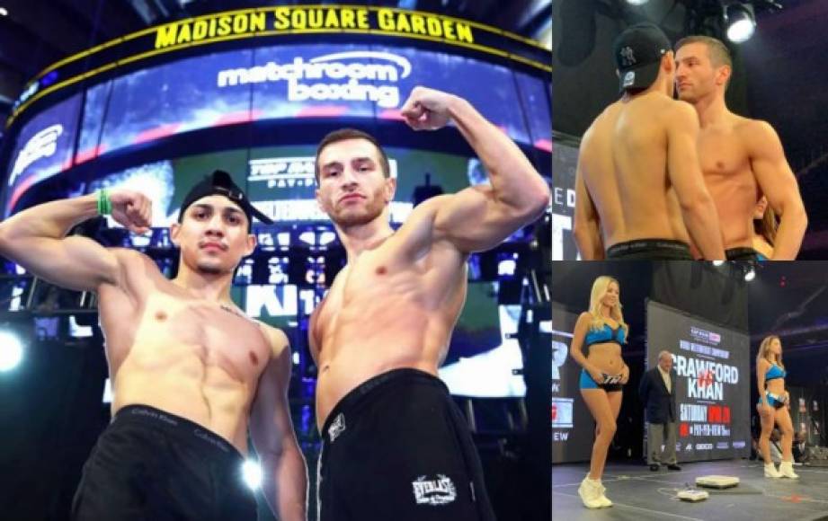 El pesaje previo a la pelea del hondureño Teófimo López contra el finlandés Edis Tatli tuvo un momento caliente en el mítico Madison Square Garden de Nueva York.