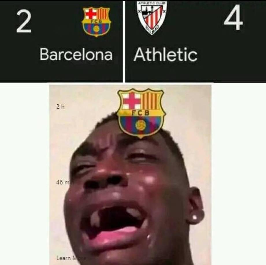 Barcelona, víctima de jocosos memes tras eliminación de Copa del Rey