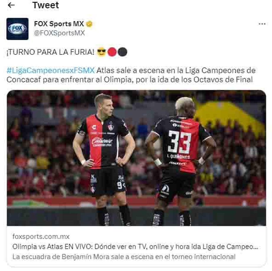 Fox Sports de México.