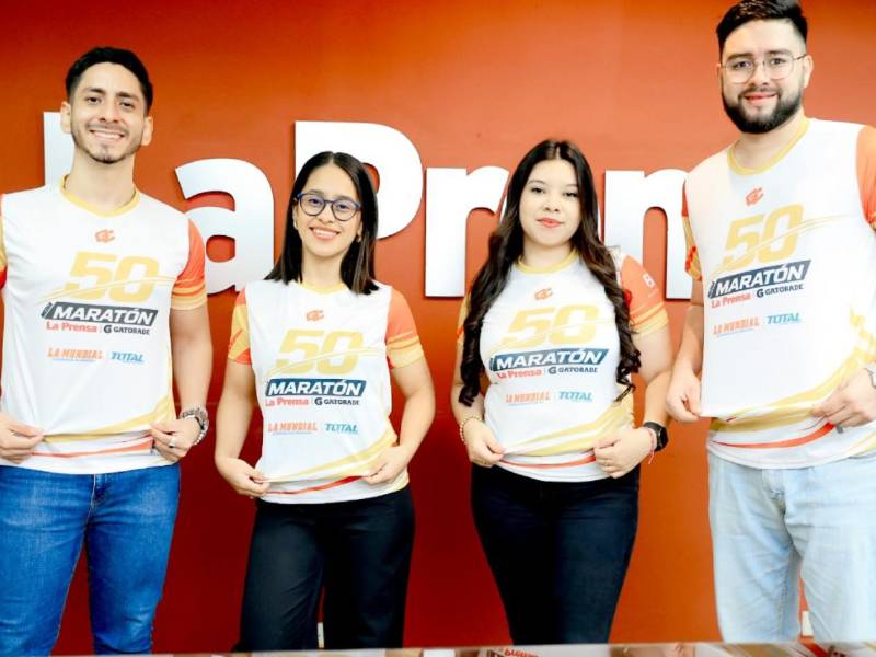 La bella camiseta en honor a la 50 edición de la Maratón LA PRENSA-Gatorade.