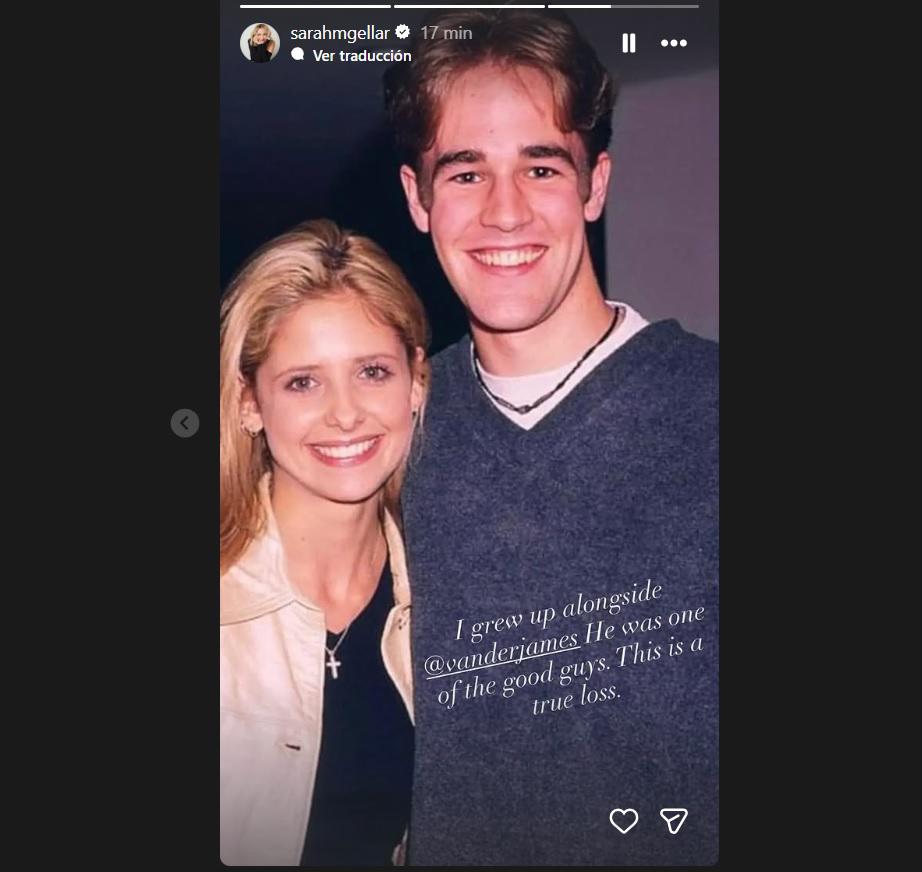 Famosos lloran la muerte de James Van Der Beek