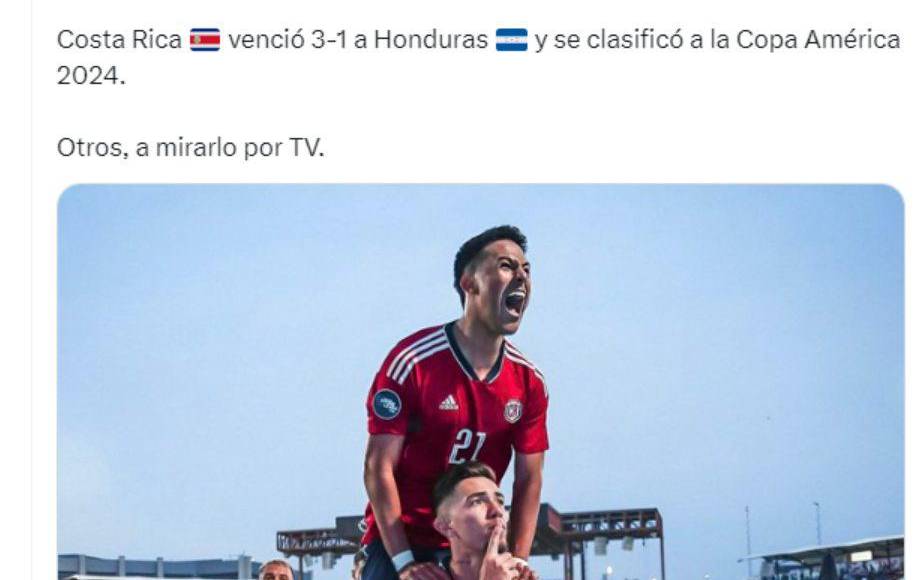 En Panamá también se burlan de la Selección de Honduras y uno de los que se mofó fue el periodista panameño Kristtian Colina: “La H, como siempre, muda”, indicó.