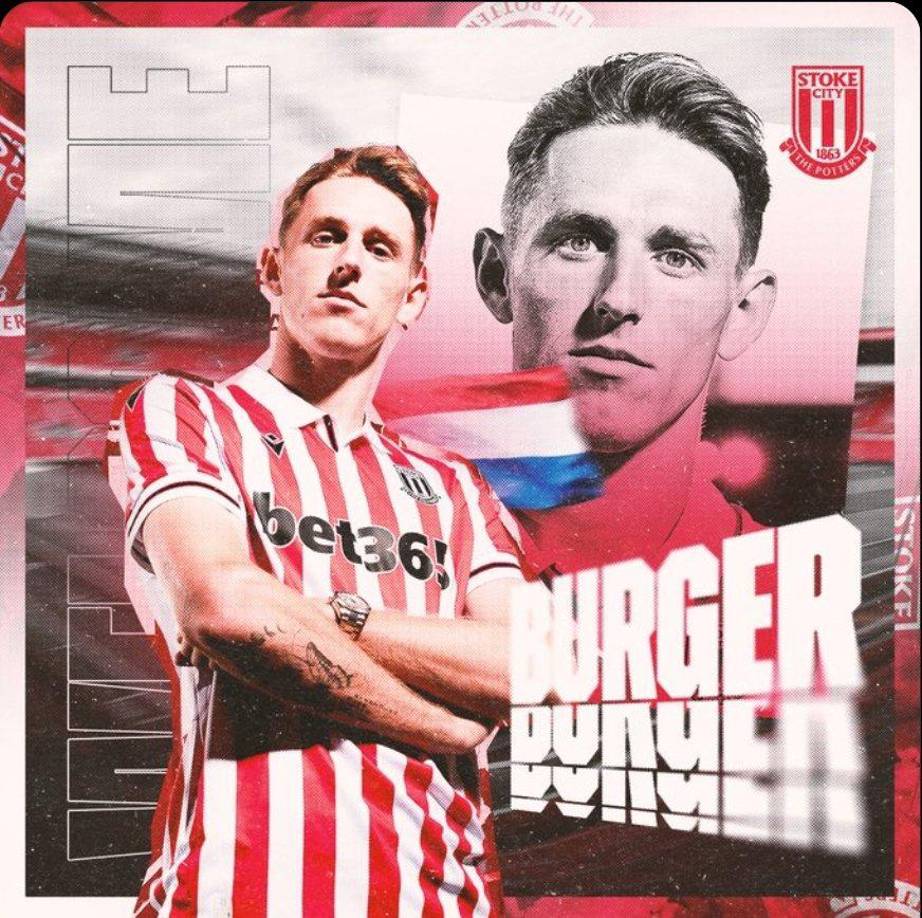Burger deja el Basilea y se une al Stoke City. El neerlandés firmó hasta 2027 con los ingleses.