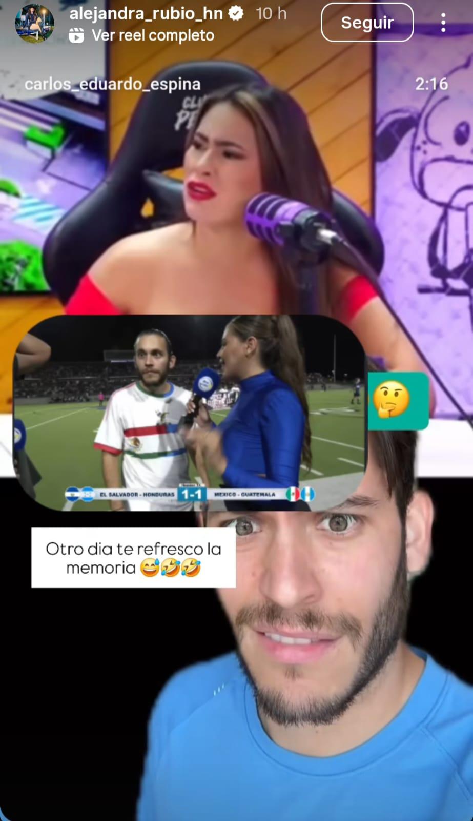 Carlos Eduardo Espina sobre Alejandra Rubio: Ni sé quién es esta señora