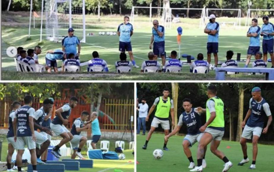 Las imágenes del primer entrenamiento de la Selección de Honduras de cara al debut contra Canadá en la eliminatoria de la Concacaf rumbo al Mundial de Qatar 2022.