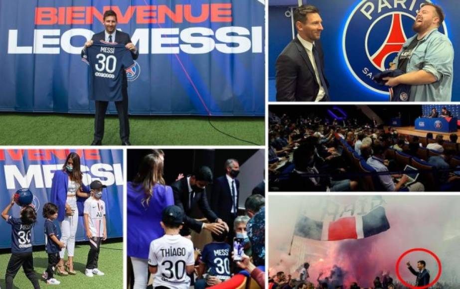 Las imágenes de como ha sido la presentación de Lionel Messi con el París Saint Germain. Fue acompañado por su bella esposa Antonela Roccuzzo e hijos y tuvo un hermoso detalle en el campo del estadio Parque de los Príncipes.