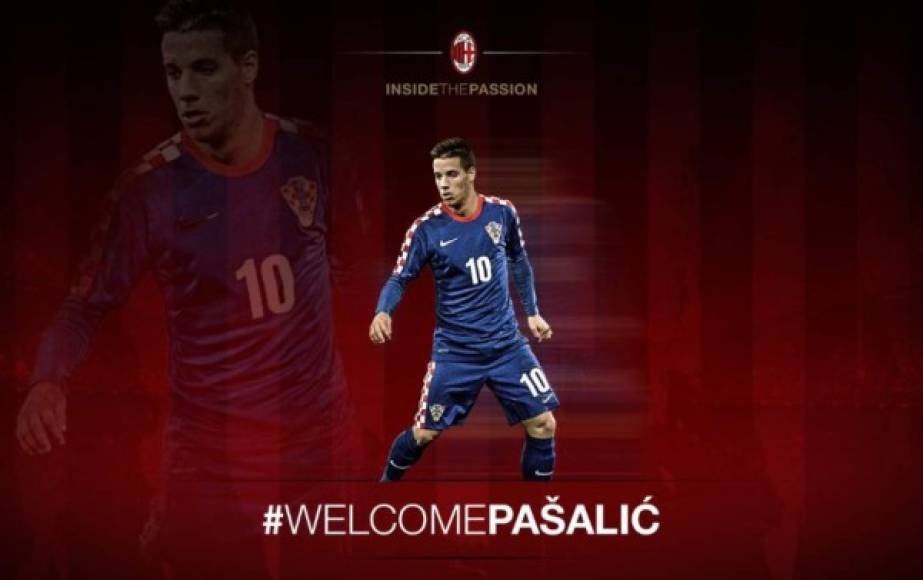 Mario Pasalic, nuevo jugador del Milan. El croata llega procedente del Chelsea de Conte.