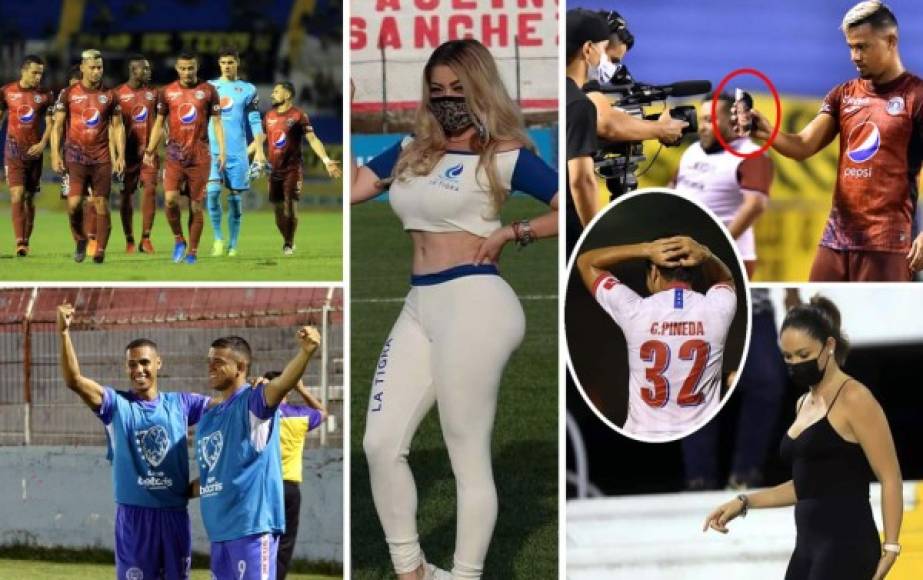 Las imágenes que dejó la actividad sabatina de la octava jornada del Torneo Apertura 2021 de la Liga Nacional de Honduras.