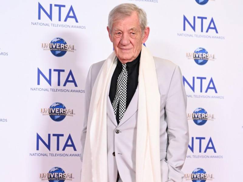 El actor Ian McKellen de 84 años de edad.