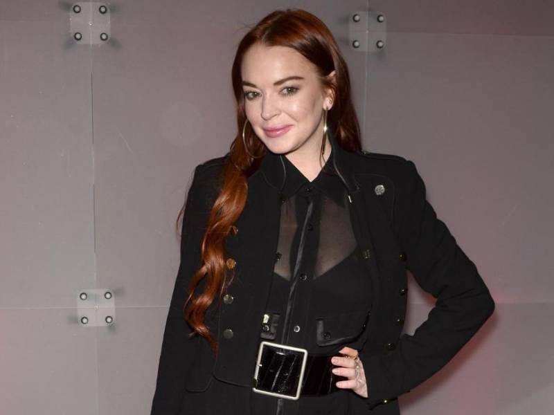 La actriz Lindsay Lohan.