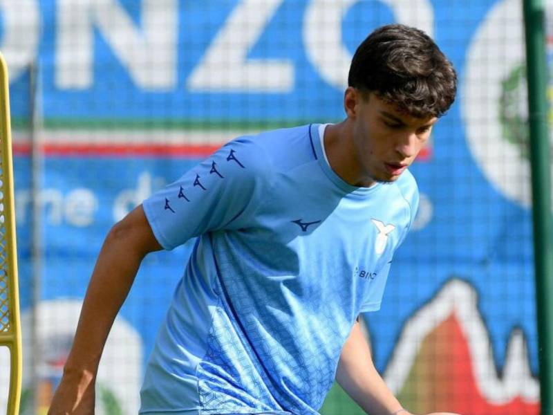 Valerio Marinacci está realizando la pretemporada con el primer equipo del Lazio.