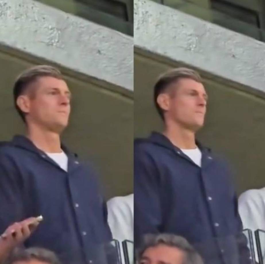 El que estuvo en las graderías del Santiago Bernabeu fue el exjugador del Real Madrid, Toni Kroos. El alemán estuvo viendo el encuentro ante el Dortmund.