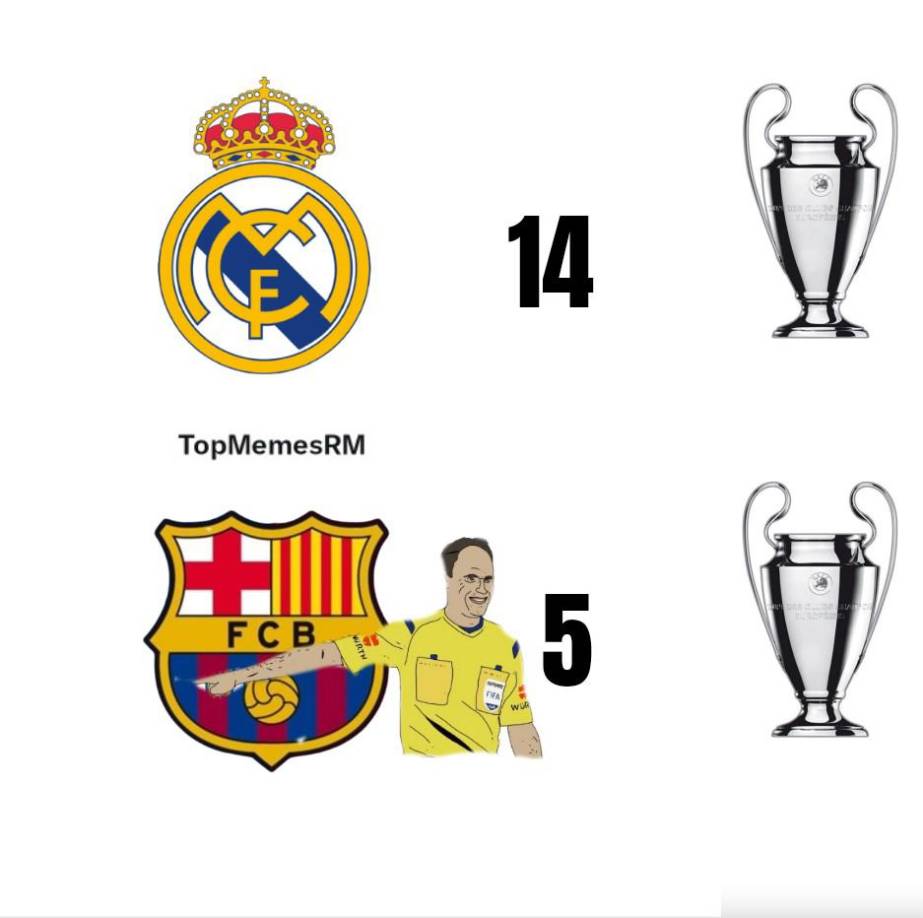 Barcelona es humillado en los memes del juego Manchester City y Real Madrid