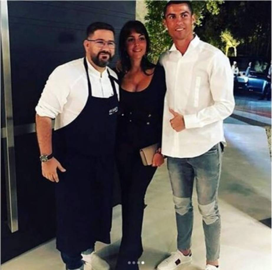 Cristiano Ronaldo y Georgina Rodríguez se mostraron muy amables con la gente de Málaga. Foto Instagram