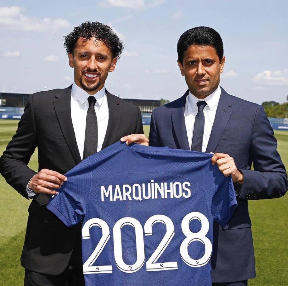 El central brasileño Marquinhos ha renovado su contrato con el PSG hasta 2028.