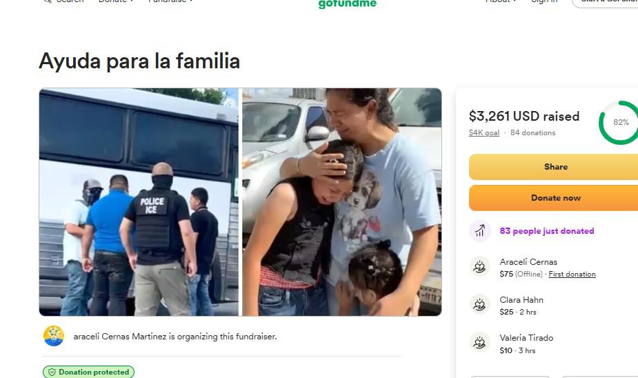 Hondureña analiza autodeportarse con sus hijas; ICE detuvo a su esposo e hijo