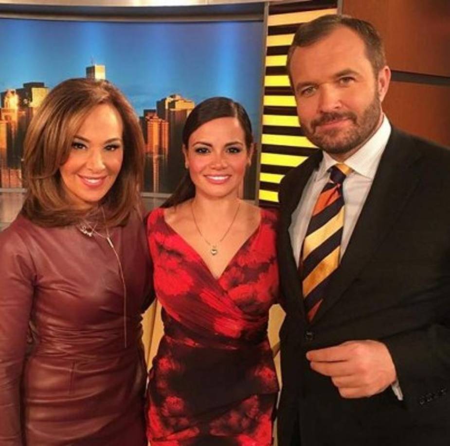 Rossanna Scotto, Samantha Sepúlveda y Greg Kelly en el programa Buen día Nueva York.