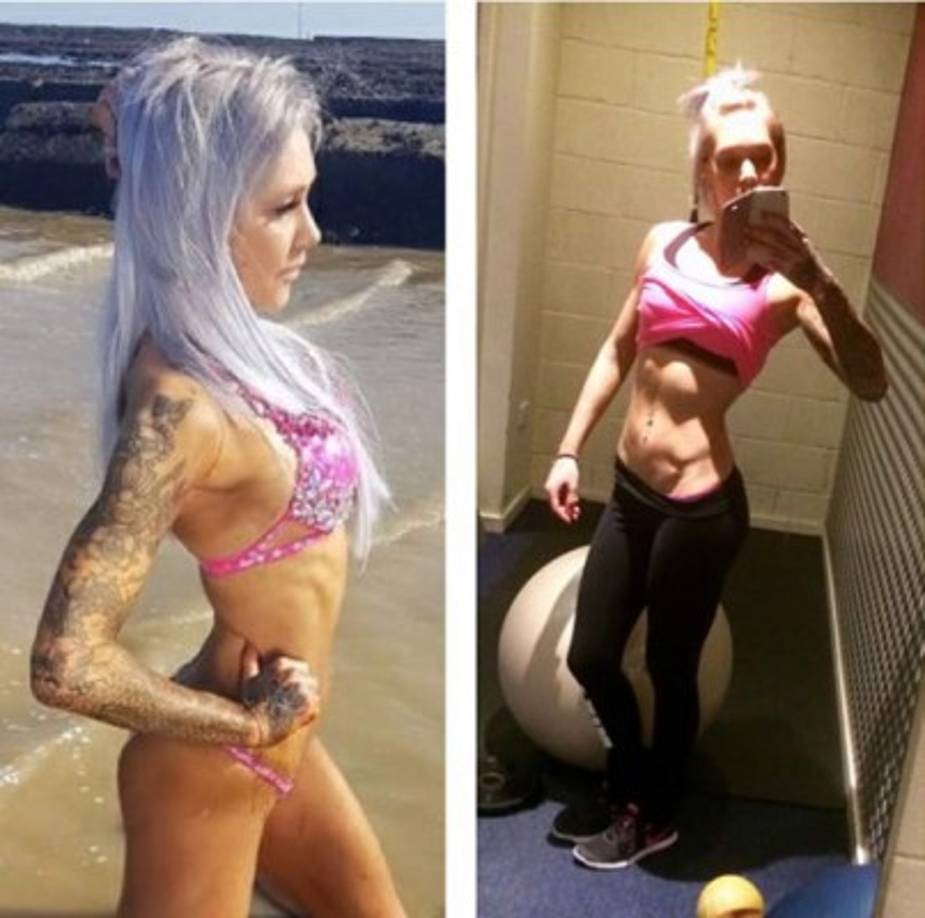 Ahora Nicola pesa 57 kg y sigue una dieta equilibrada. Puede levantar hasta 40 kg.