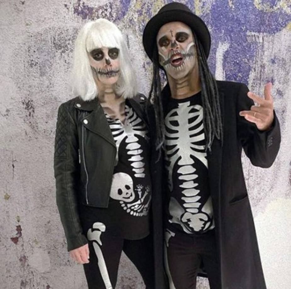 El español Thiago Alcántara acudió a la fiesta organizada por el Bayern Múnich acompañado de su mujer.