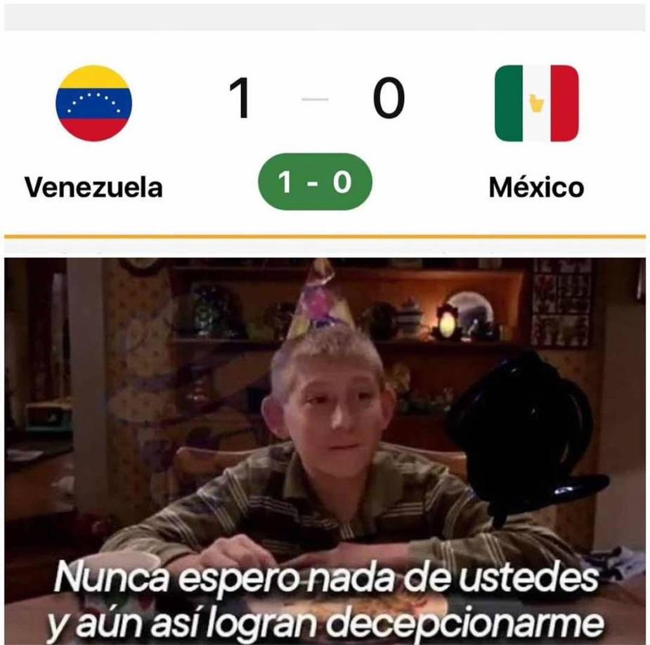 Los memes se burlan de México tras caer contra Venezuela en la Copa América 2024