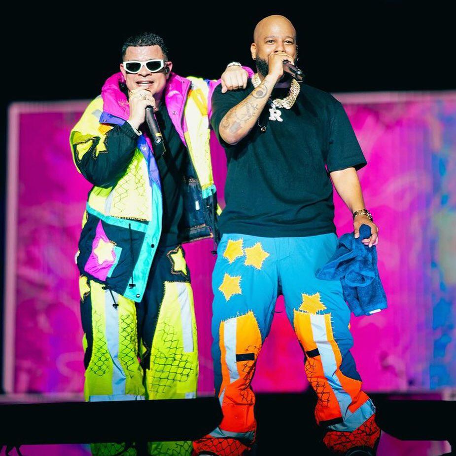 Jowell y Randy desatan la euforia al bailar punta en Tegucigalpa