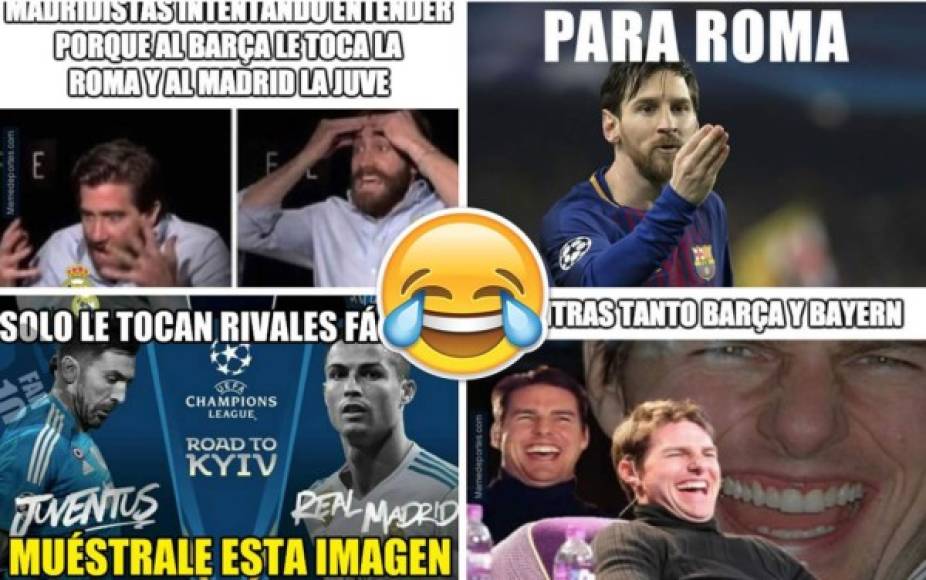 Barcelona y Real Madrid son protagonistas en los memes del sorteo de los cuartos de final de la Champions League. Mira los mejores.