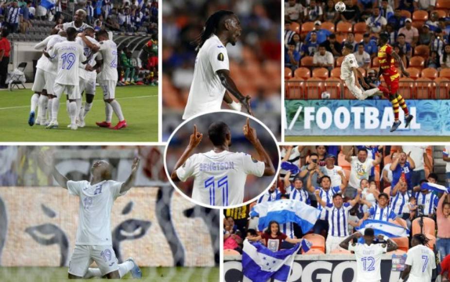 Las imágenes que dejó la goleada de la Selección de Honduras (4-0) sobre Granada en el partido de la primera jornada del Grupo D de la Copa Oro 2021.