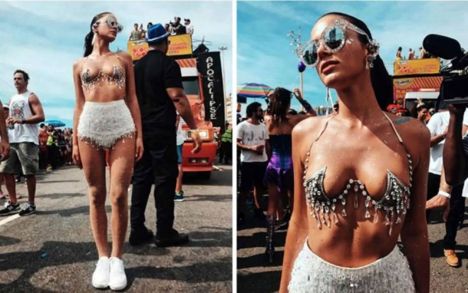 Bruna Marquezine, la hermosa novia del futbolista Neymar, se ha convertido en la indiscutible Reina del Carnaval de Río de Janeiro.