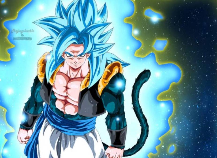 Gogeta<br/><br/>Vegeta y Gokú hacen la esperada fusión, llamándose Gogeta para enfrentarse a Broly.<br/>