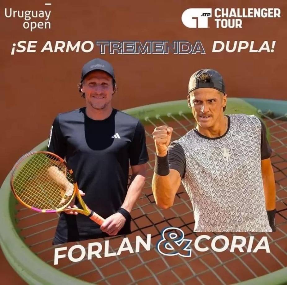 Diego Forlán debutará en el Challenger de Montevideo del próximo mes de noviembre junto al argentino Federico Coria, en el que será el primer torneo profesional para el uruguayo a sus 45 años.