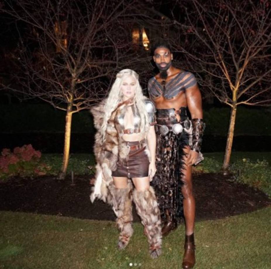 La celebrity norteamericana Khloe Kardashian se unió a la fiebre de la exitosa serie 'Juego de tronos' junto a su novio Tristan Thompson.