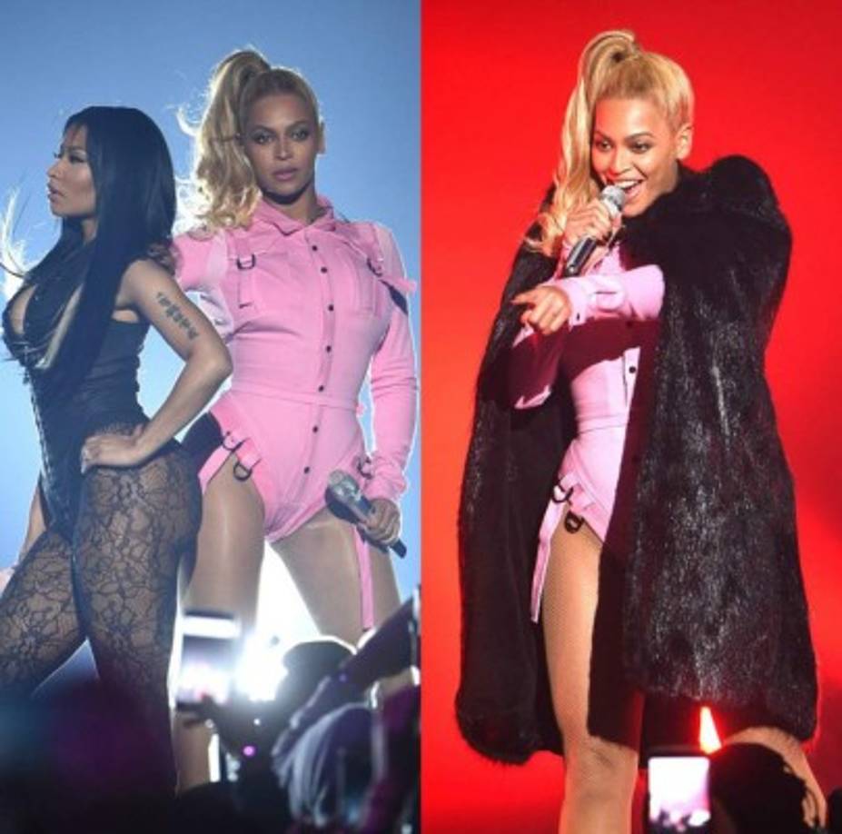 Beyoncé saltó al escenario junto a Nicki Minaj.