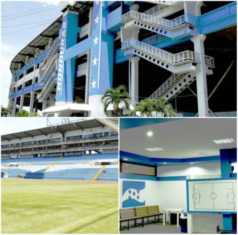 El estadio Olímpico luce impecable para la batalla entre Honduras vs Estados Unidos a realizarse a partir de las 3:36 pm .