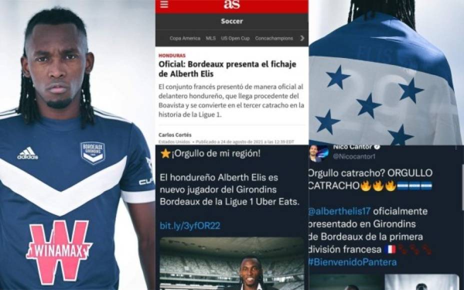 Alberth Elis ha sido anunciado como nuevo jugador del FC Girondins de Burdeos de la Ligue 1. La llegada del hondureño ha generado todo tipo de comentarios a nivel internacional.