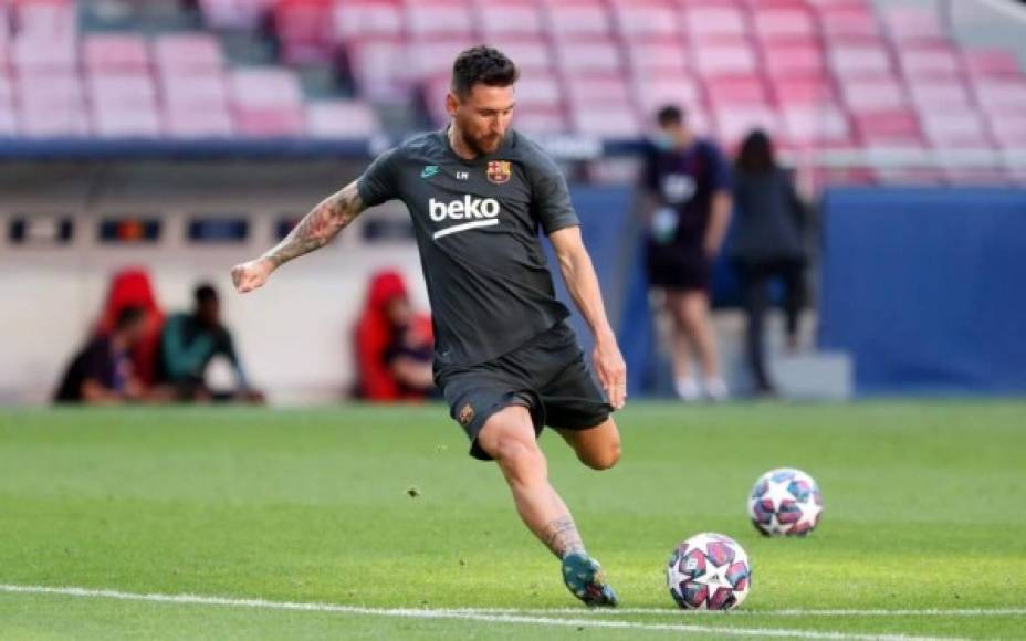 Lionel Messi - Titular indiscutible, el argentino comandará el ataque del Barcelona haciendo tridente con Griezmann y Suárez. Todos los culés confían en 'La Pulga'.