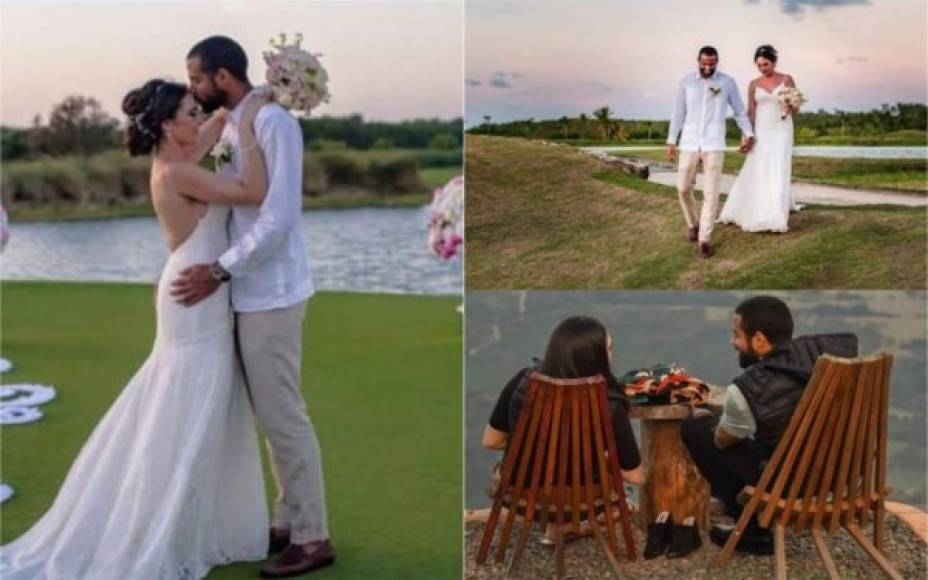 El futbolista hondureño Edrick Menjívar contrajo matrimonio en las últimas horas con la chica que le robó el corazón. Fotos Instagram Edrick Menjívar.
