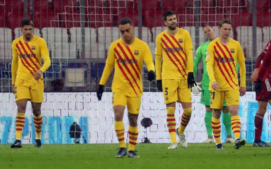 La imagen de Lenglet que indigna al barcelonismo, burla del Bayern y tristeza del Barça de Xavi