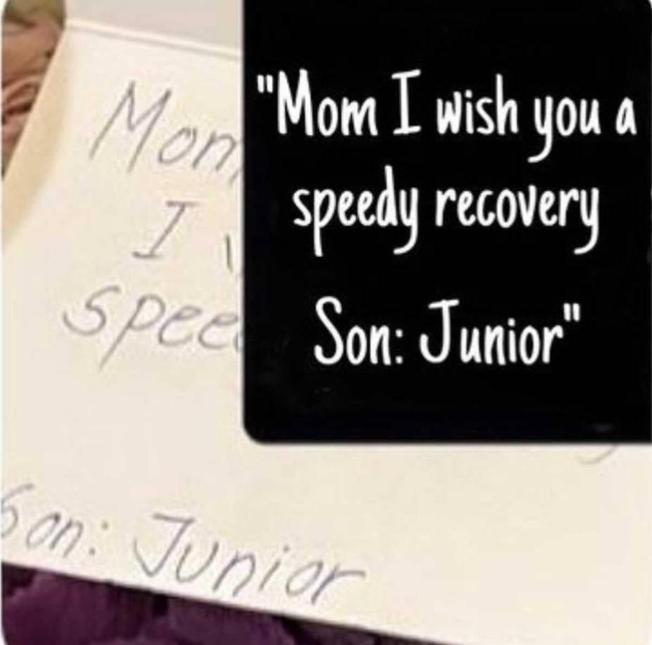 “Mamá, te deseo una pronta recuperación. Tu hijo, Junior”, fue el mensaje que le escribió el hijo de Cristiano Ronaldo a Georgina Rodríguez.