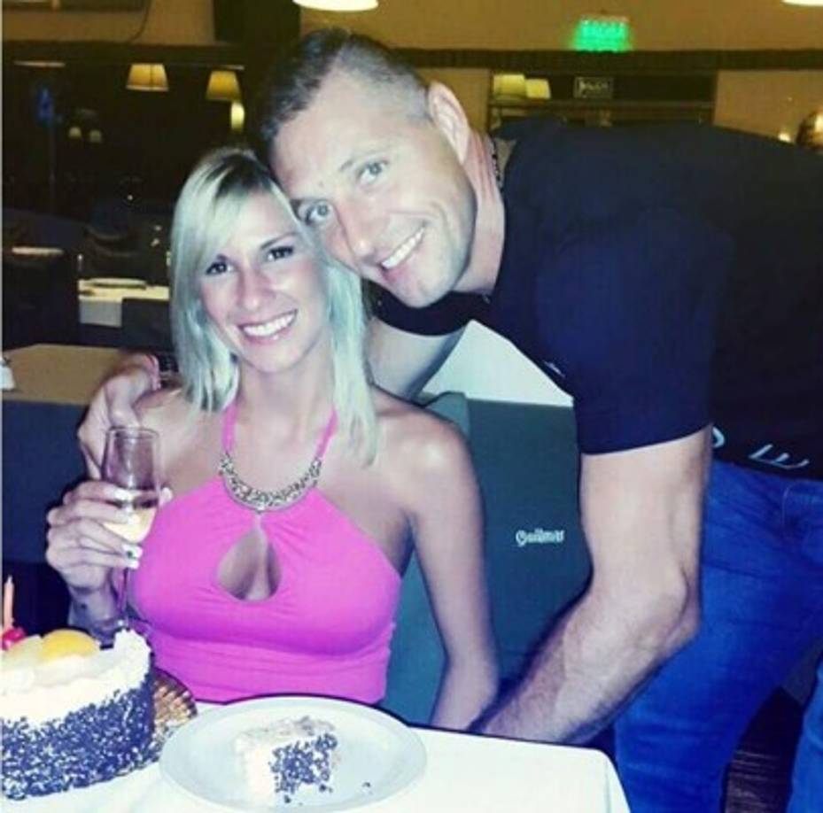 A lo largo de su segundo Mundial, Pitana recibió el apoyo incondicional de su hermosa esposa Romina Ortega.