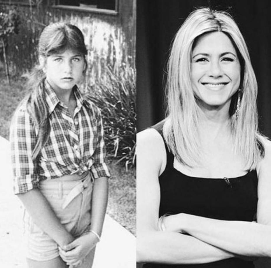 Su nombre real es Jennifer Joanna Aniston. Desde niña siempre fue bella. Es una actriz de cine y televisión estadounidense. Es una californiana que desde joven ha estado en los reflectores, tanto por sus películas como por haber estado casada cinco años con Brad Pitt, quien fuera en sus tiempo el galán más bello de Hollywood.<br/>
