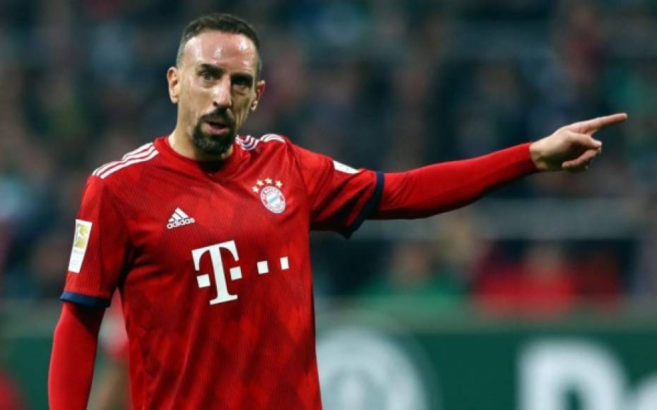 10. Franck Ribéry gana actualmente un salario de 14,3 millones de euros.