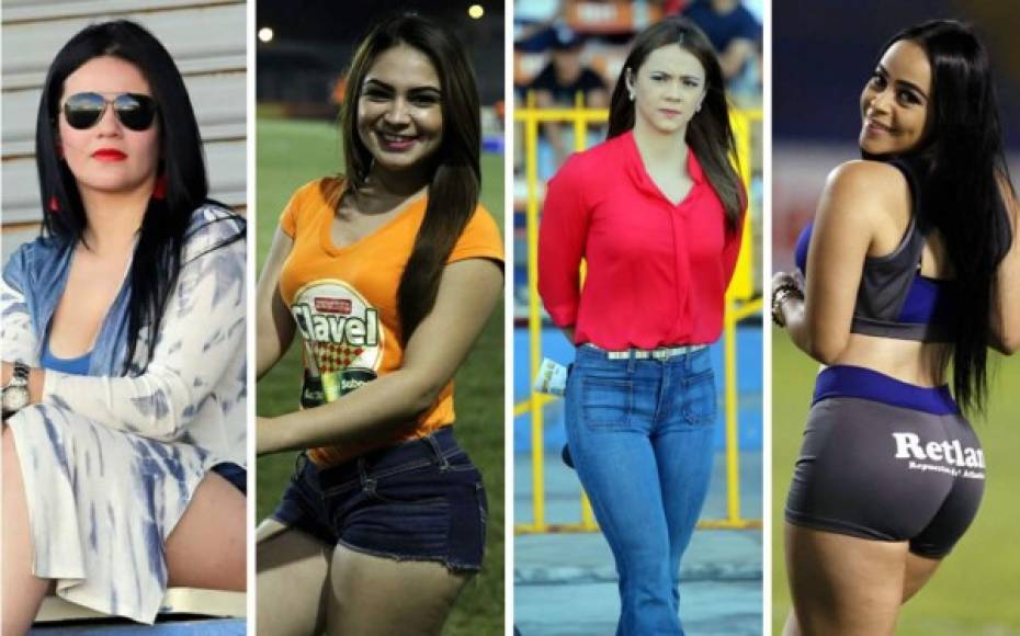 Muchas chicas hermosas pusieron el lado bonito al ambiente en los estadios del fútbol hondureño durante la jornada 16, que tuvo partidos reprogramados.