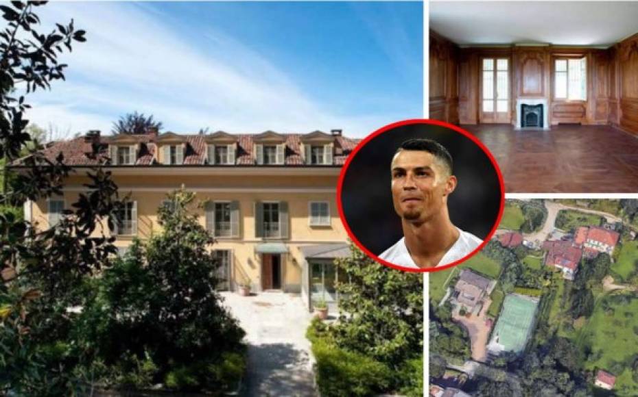 La prensa deportiva en Italia publica imágenes de la que será la casa donde vivirá Cristiano Ronaldo tras hacerse oficial su fichaje por la Juventus de Turín.