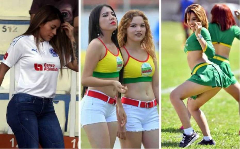 La jornada 11 del Torneo Clausura 2018 de la Liga Nacional fue adornada por bellas chicas en los estadios del fútbol hondureño y una belleza extranjera llamó la atención.