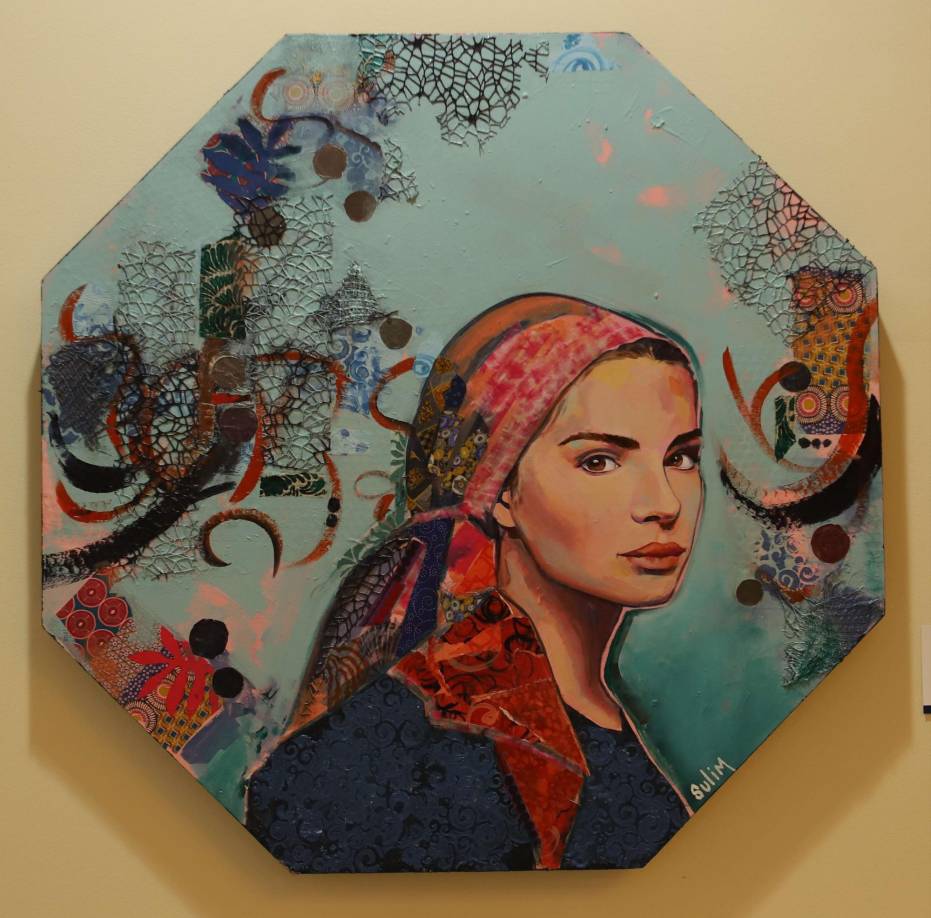 “Una mirada protectora”, obra de la artista Sulim Trejo. 