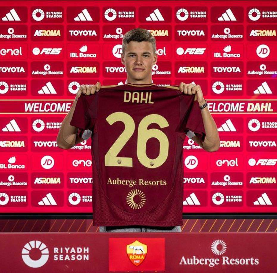 OFICIAL / Samuel Dahl se convierte en nuevo jugador de la Roma de Italia.