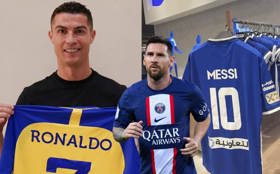 Hasta la tienda del Al Hilal empezó a vender camisetas con el nombre de Messi y el número 10, esto después del anunció del fichaje de Cristiano Ronaldo por el Al Nassr.