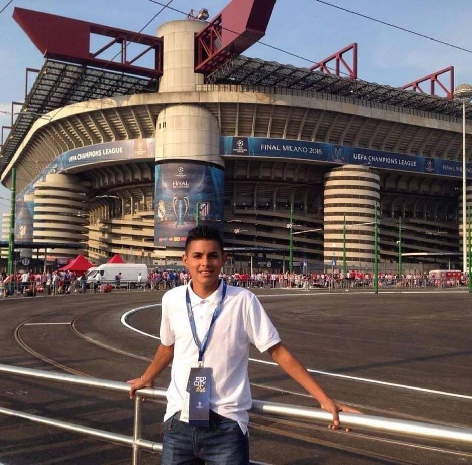 Cumplió su sueño de jugar en la Champions League. Estuvo presente en la final que jugaron Real Madrid y Atlético en San Siro, la cual ganó el equipo blanco en penales.
